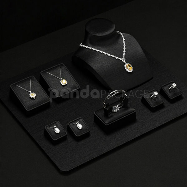 Black Satin Jewelry Display Board Set
