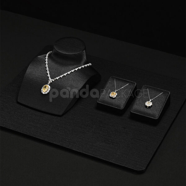 Black Satin Jewelry Display Board Set