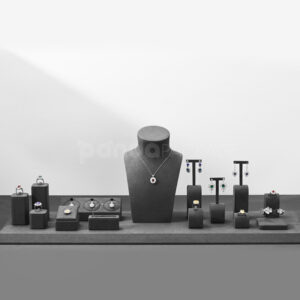 Grey Jewelry Display Stand Set