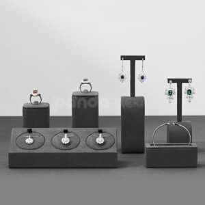 Grey Jewelry Display Stand Set