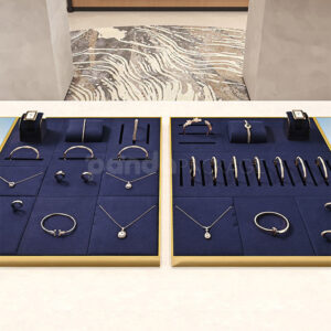 Gold-Frame Jewelry Display Tray