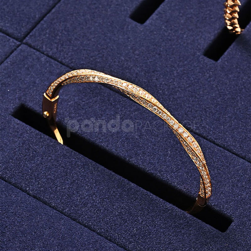 Gold-Frame Jewelry Display Tray