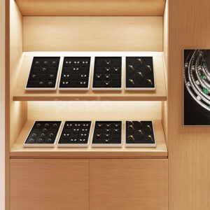 Gold-Frame Jewelry Display Tray