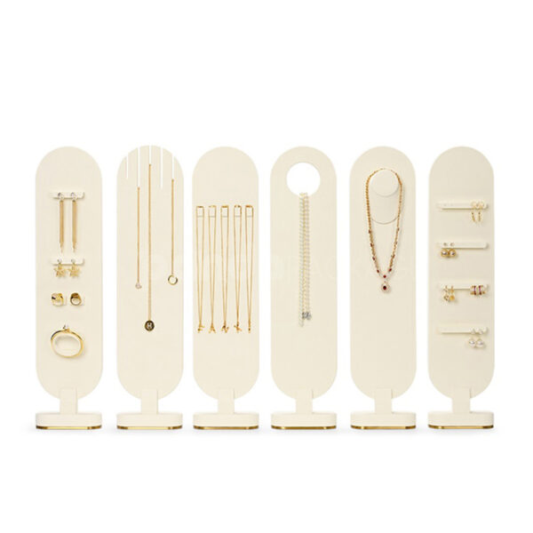 Vertical Jewelry Display Stand with Elevated Base