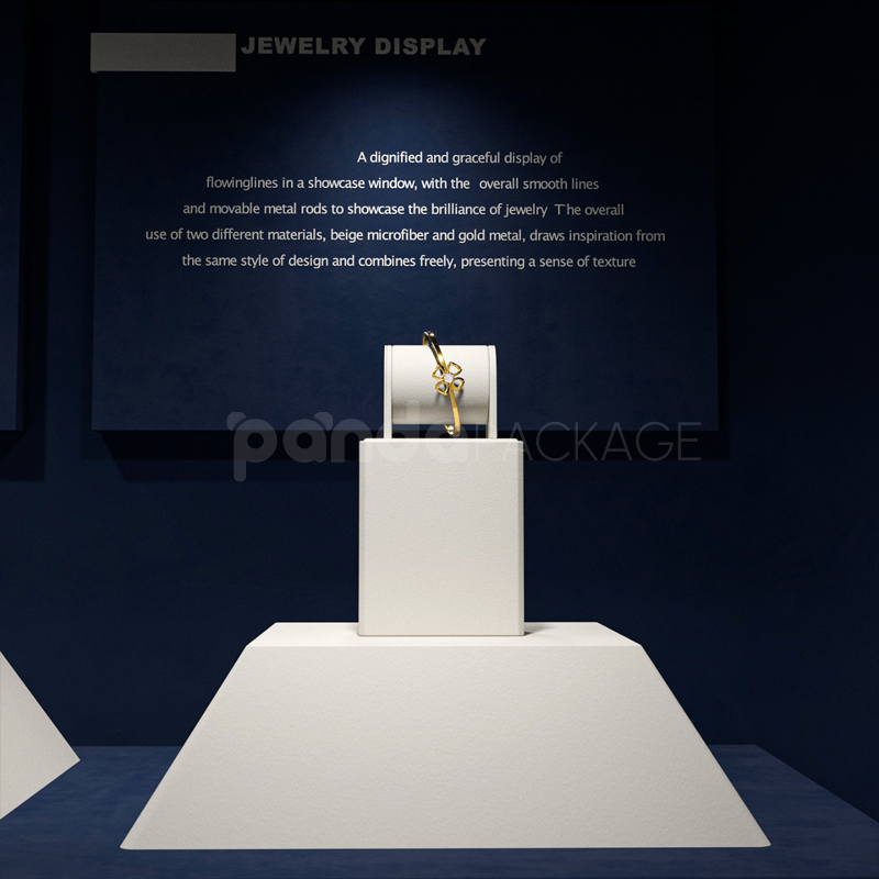 White Jewelry Display Stand Set