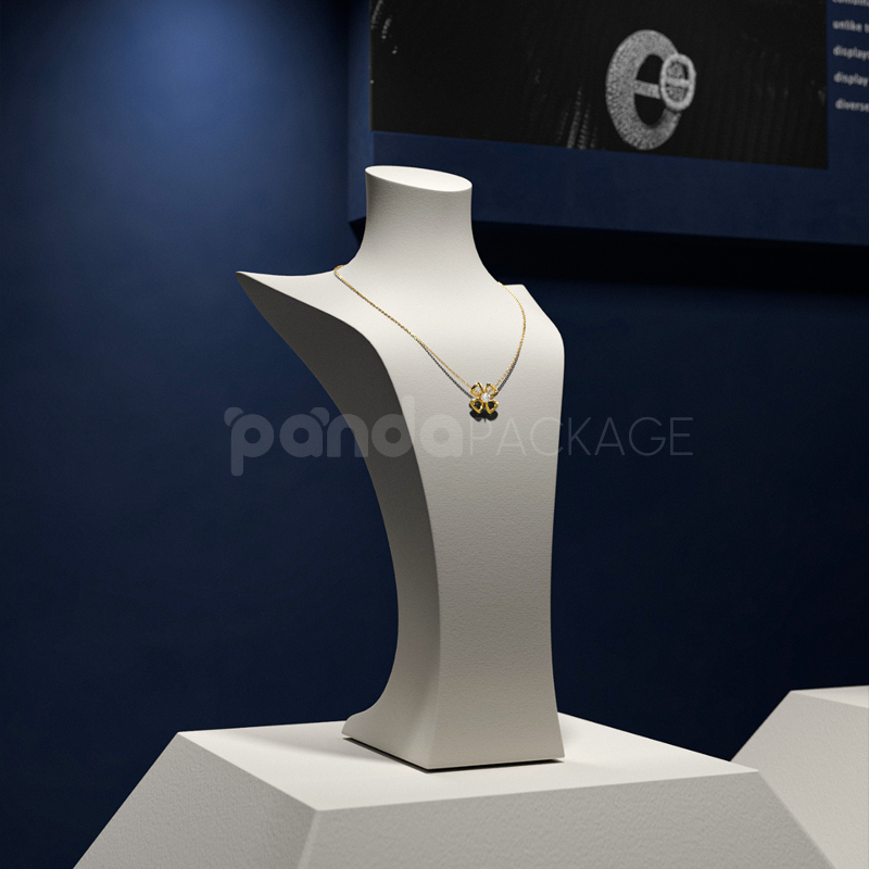 White Jewelry Display Stand Set