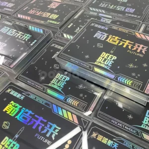 Holographic Space Black Tech Gift Box Futuristic Rocket Kit