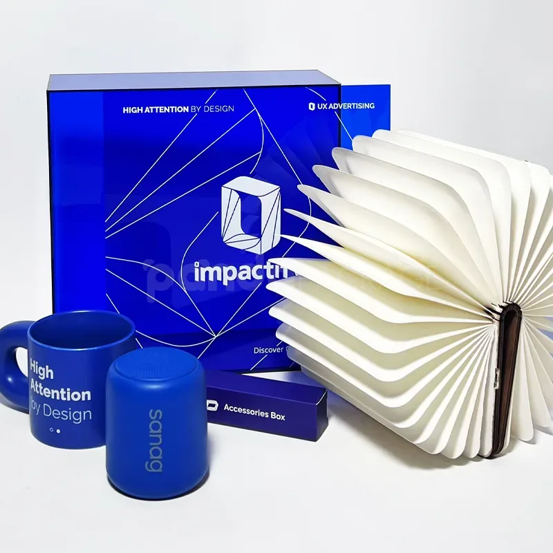 Blue Acrylic TechCube Box Sleek Premium Packaging