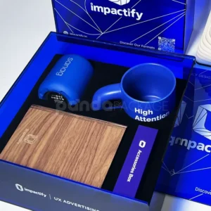 Blue Acrylic TechCube Box Sleek Premium Packaging