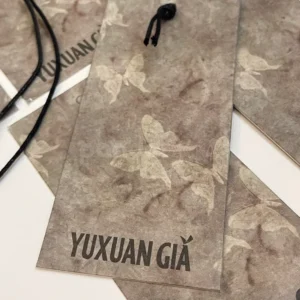 Light Brown Handmade Paper Butterfly Tags - second image