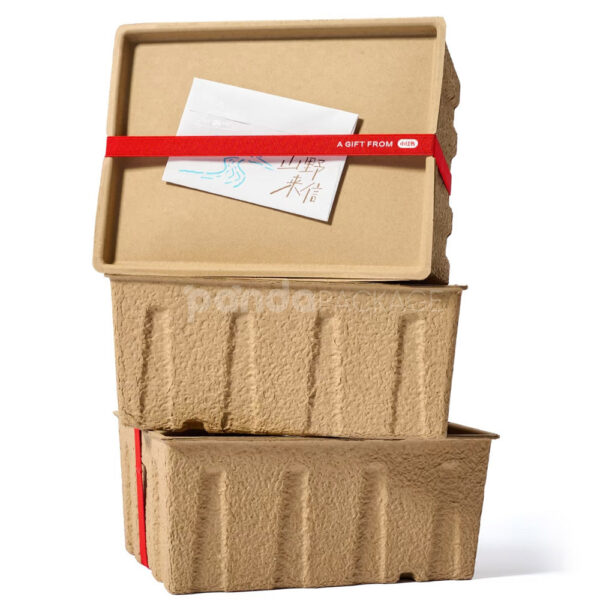 GreenVault TwoPiece LidBase Recycled Kraft Box Beige
