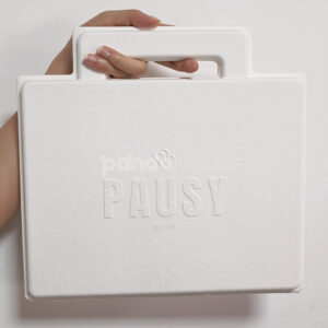 PausyBloom 4-Slot White EcoPack Box eco-friendly storage solution
