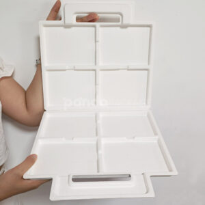 PausyBloom 4-Slot White EcoPack Box eco-friendly storage solution