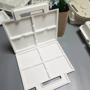 PausyBloom 4-Slot White EcoPack Box eco-friendly storage solution