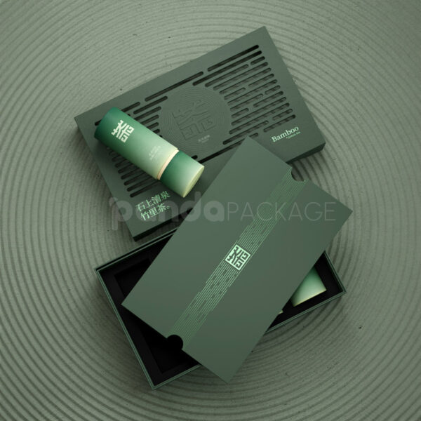 Green Bamboo-Style Tea Gift Box