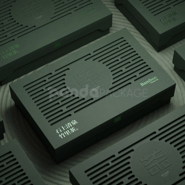 Green Bamboo-Style Tea Gift Box