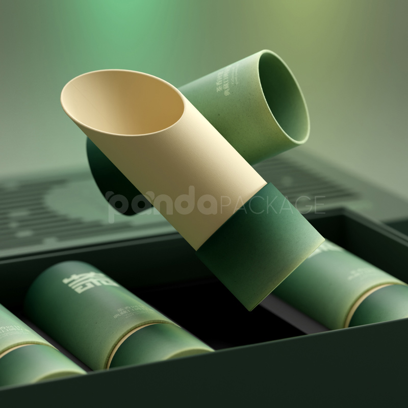 Green Bamboo Tea Gift Box Elegant Packaging
