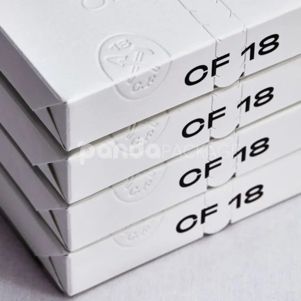 Ivory Tear-Open Gift Box with Embossed & Deep Pressed Design