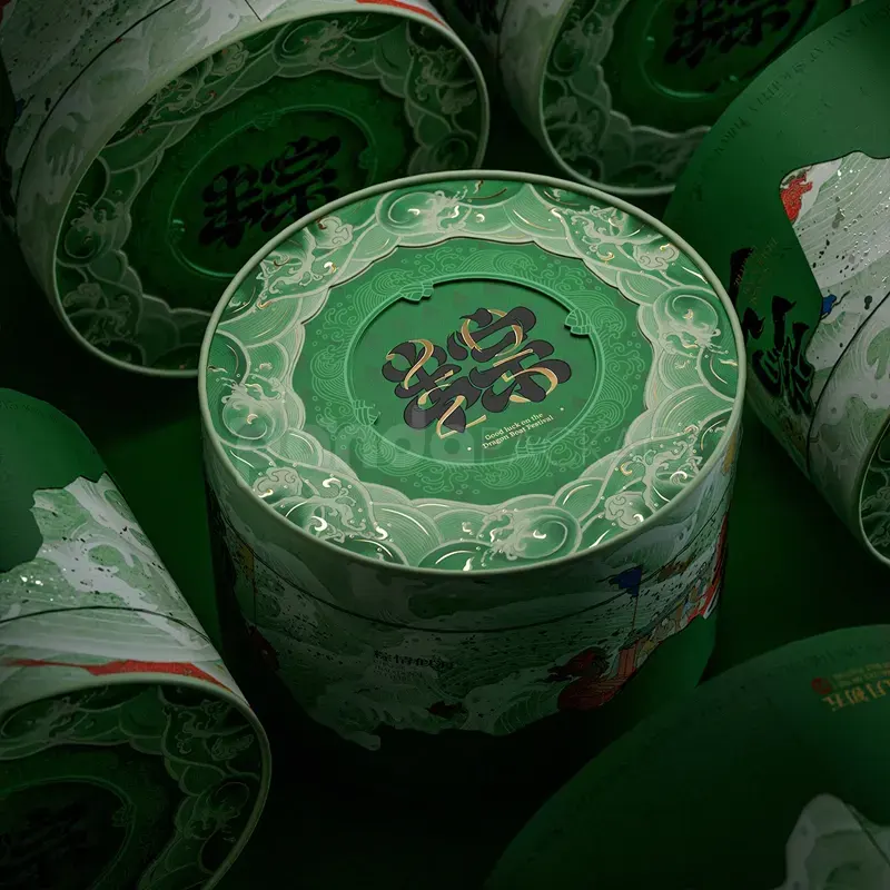 Jade Dragon Boat Festival Celebration Box for Elegant Cultural Gift