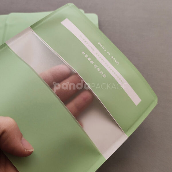 Mist Green Eco-Friendly Window Cut-Out Bag – Matte Finish, Transparent Window
