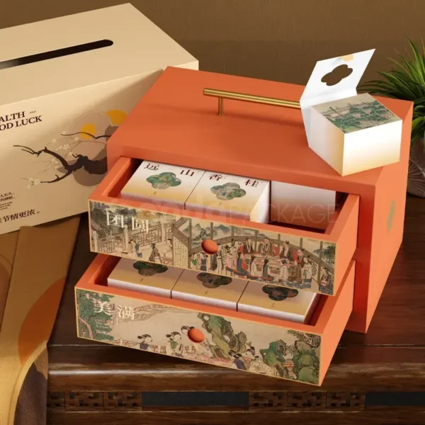 Golden Harvest Orange Mooncake Treasure Box