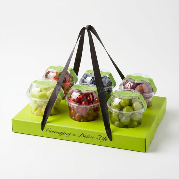 EmeraldGlow RibbonGrace FruitCarrier