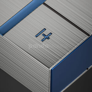 silver rigid drawer box for cosmetic ampoule and serum packaging