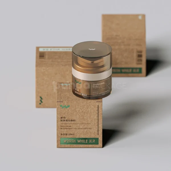 Spot Gloss UV Collapsible Eco-Friendly Virgin Pulp Box and Ampoule