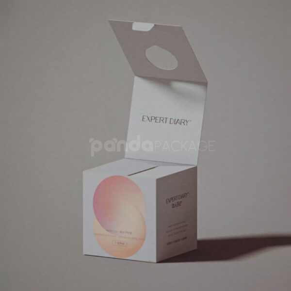 Collapsible Ivory Open-Window Gradated Color Box