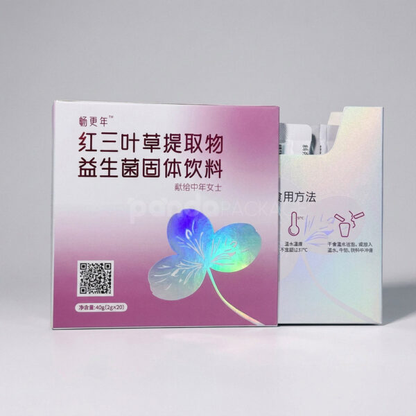 Pink & Silver Cold Foil Pull-Out Gift Box