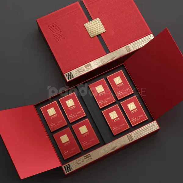 Opulent Red Double-Door Luxury Gift Box