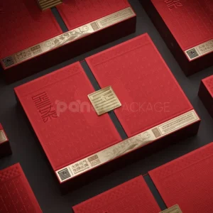 Luxurious Opulent Red Double-Door Gift Box Premium Elegant Packaging
