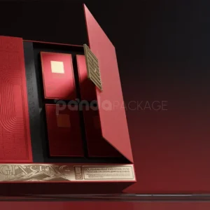 Luxurious Opulent Red Double-Door Gift Box Premium Elegant Packaging