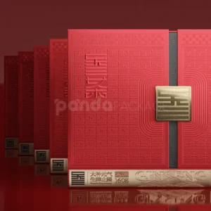 Luxurious Opulent Red Double-Door Gift Box Premium Elegant Packaging