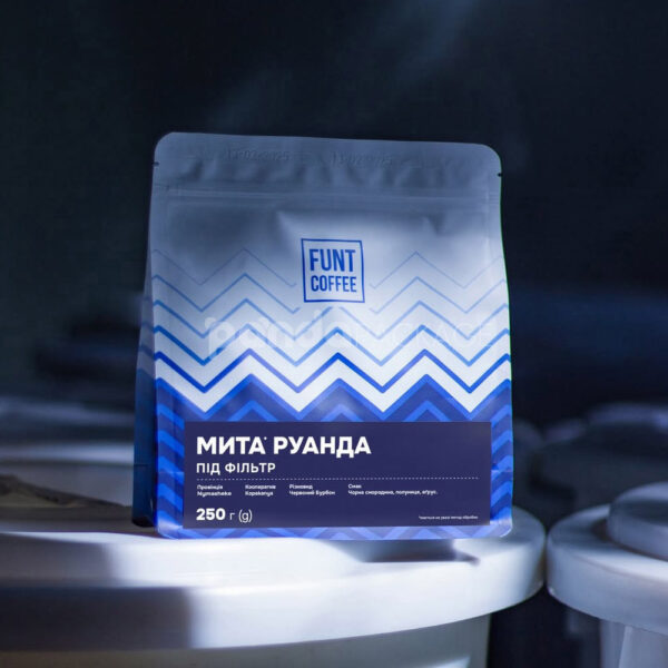 Reusable Zippered Blue Stand-Up Coffee Bag Pouch