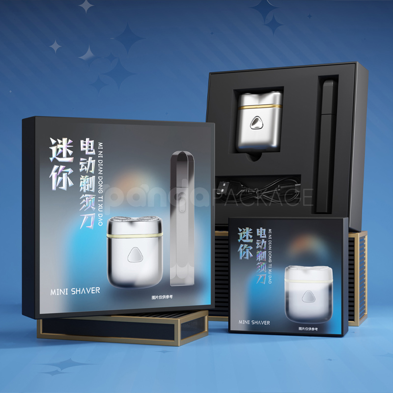 Mini Shaver Gift Box Silver Personal Care Set