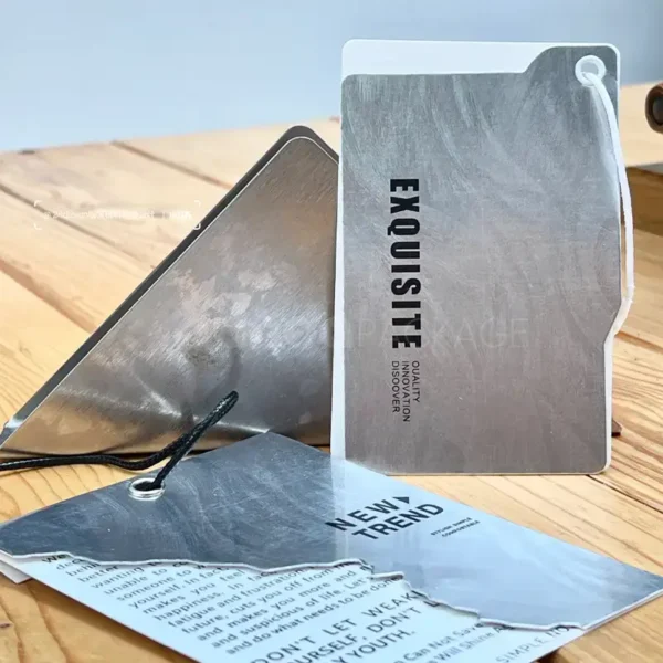Exquisite Silver Minimal Tag