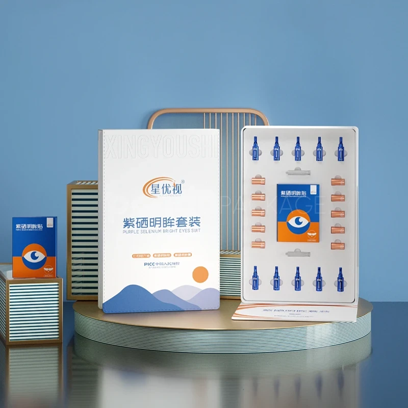 White Eye Care Kit Bright Eyes Upright Flip-Top Box