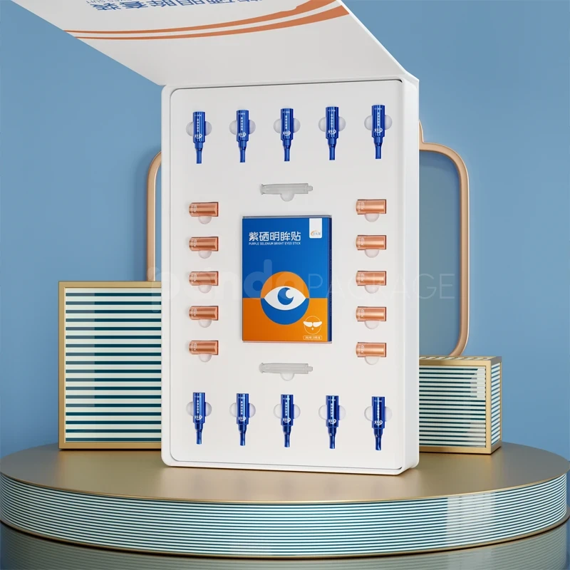 White Eye Care Kit Bright Eyes Upright Flip-Top Box