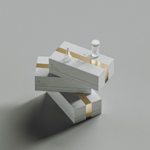 White Detachable Lid Gift Box and Premium Ampoule Bottles