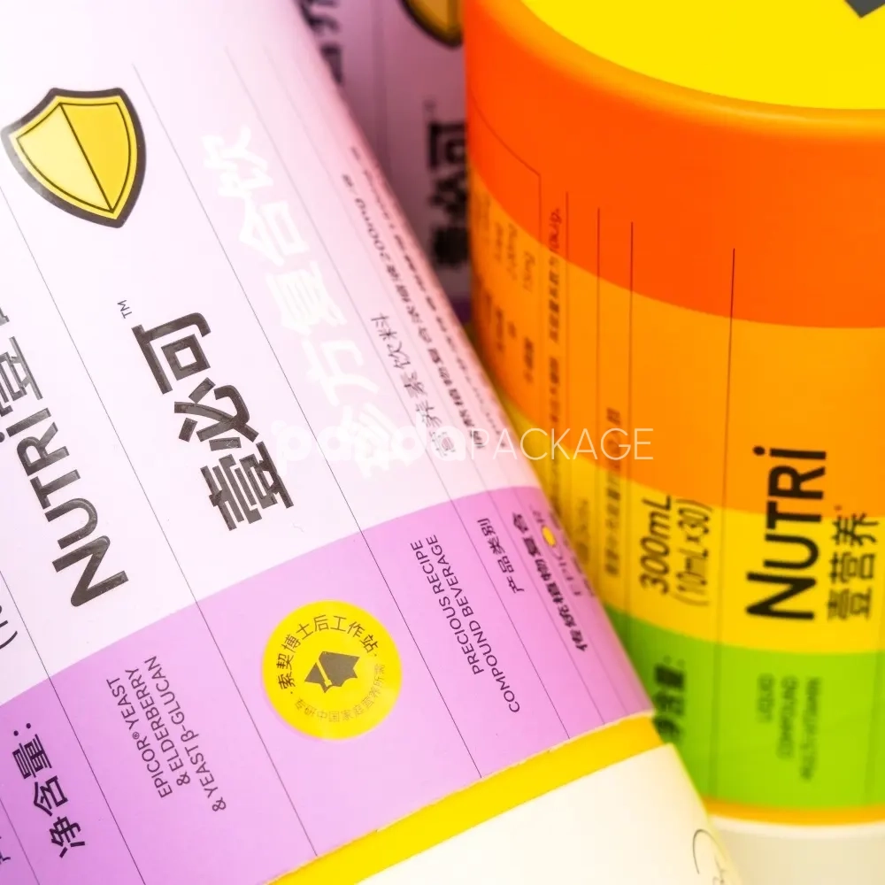 Colorful food-grade paper tube packaging with custom design
