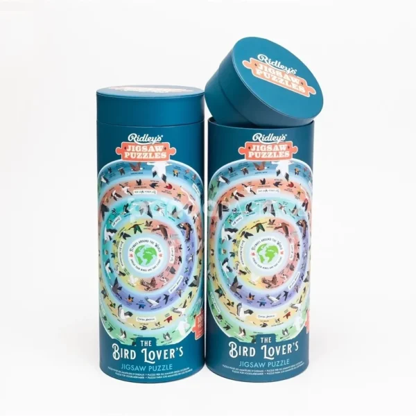 Colorful Round Paper Canister Box with Lid