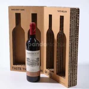 Protective corrugated tray for fragile glass packaging