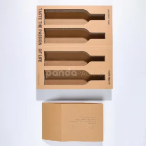 Protective corrugated tray for fragile glass packaging