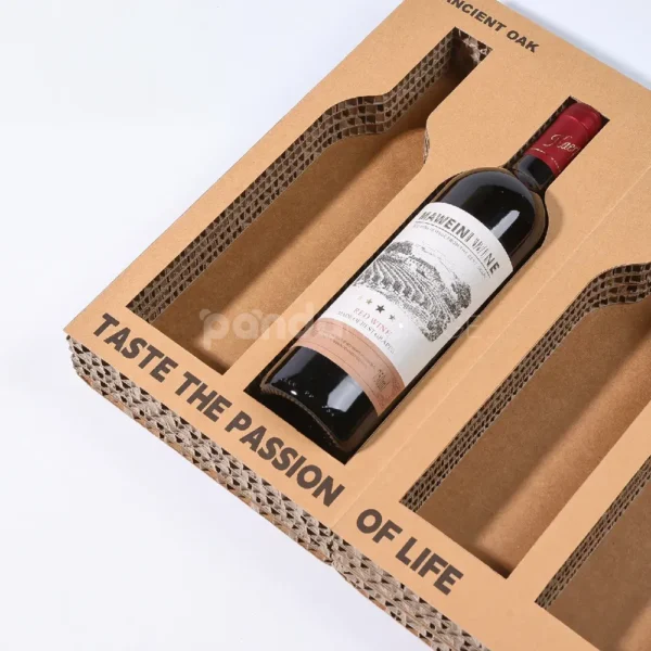Shockproof Corrugated Bottle Insert Tray