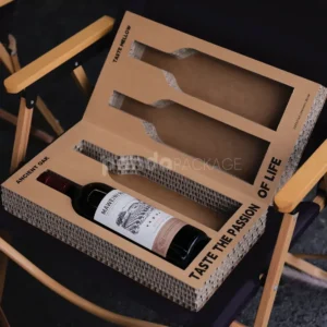 Protective corrugated tray for fragile glass packaging
