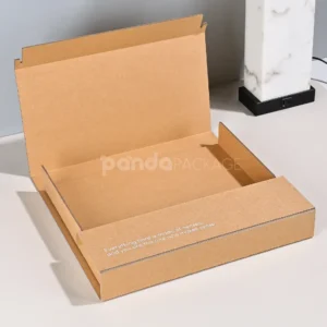 Eco-Friendly Kraft Corrugated Box with Dual Flip Opening