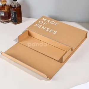 Eco-Friendly Kraft Corrugated Box with Dual Flip Opening