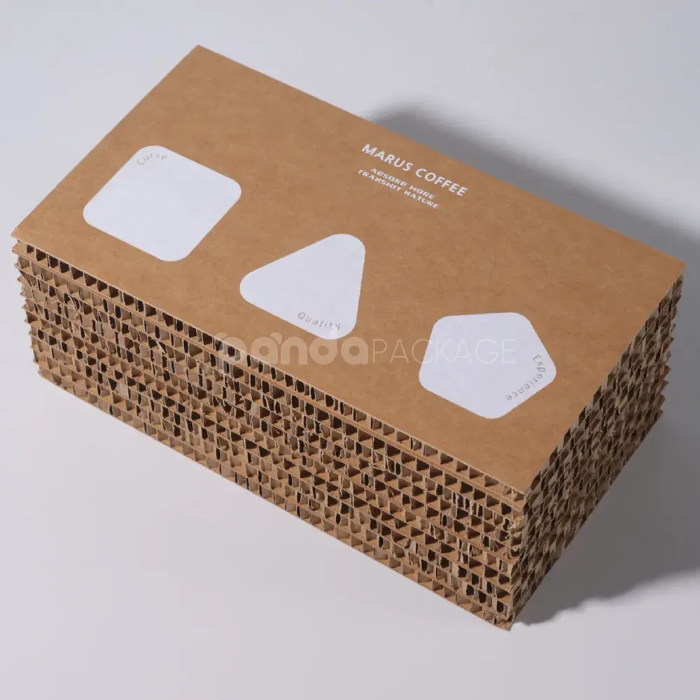 Flip top kraft corrugated packaging box with protective inserts