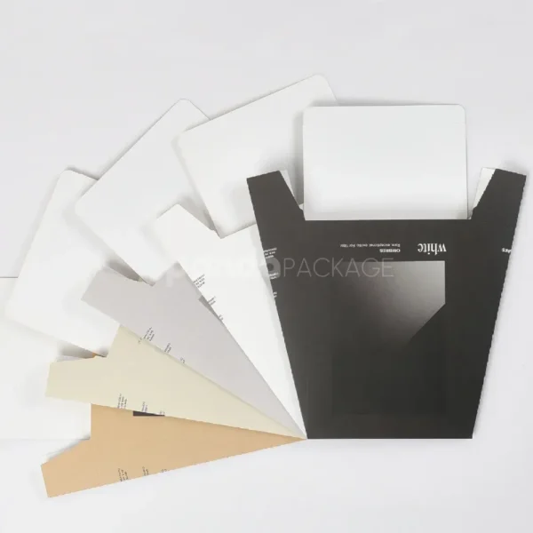 V-Cut Foldable Paperboard Mailer with Tab Closure